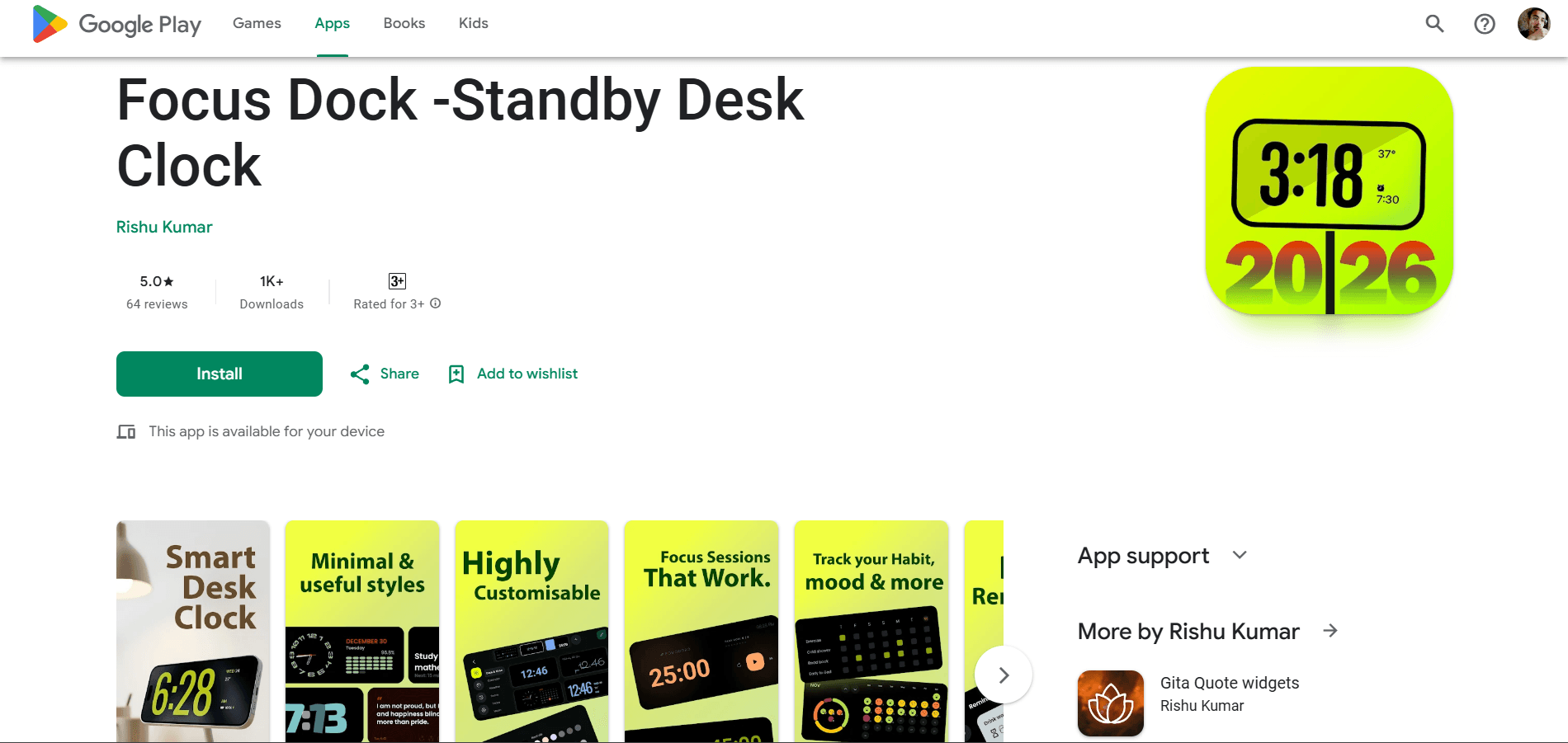 FocusDoc - Standby Clock